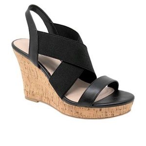 Charles David Cork Elasticized Wedge